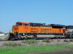 BNSF 9332 rolls southwest out of Willmar with a mixed freight.